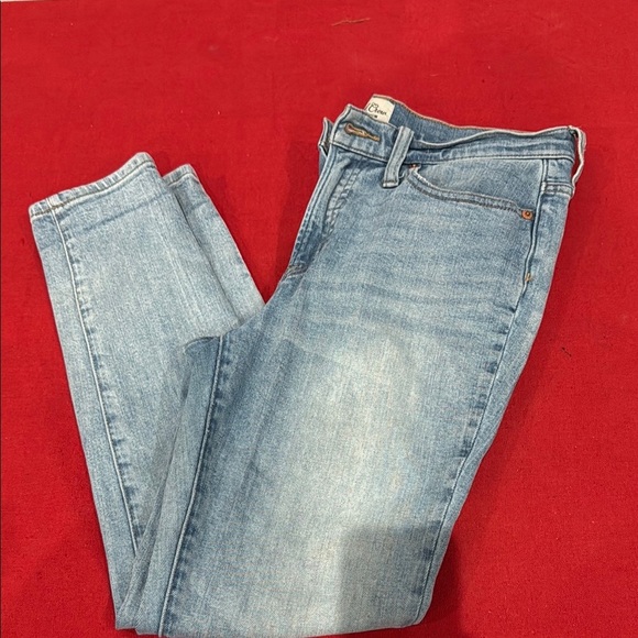 J. Crew Blue Skinny Jeans with Vintage-Inspired Fading - Picture 1 of 4
